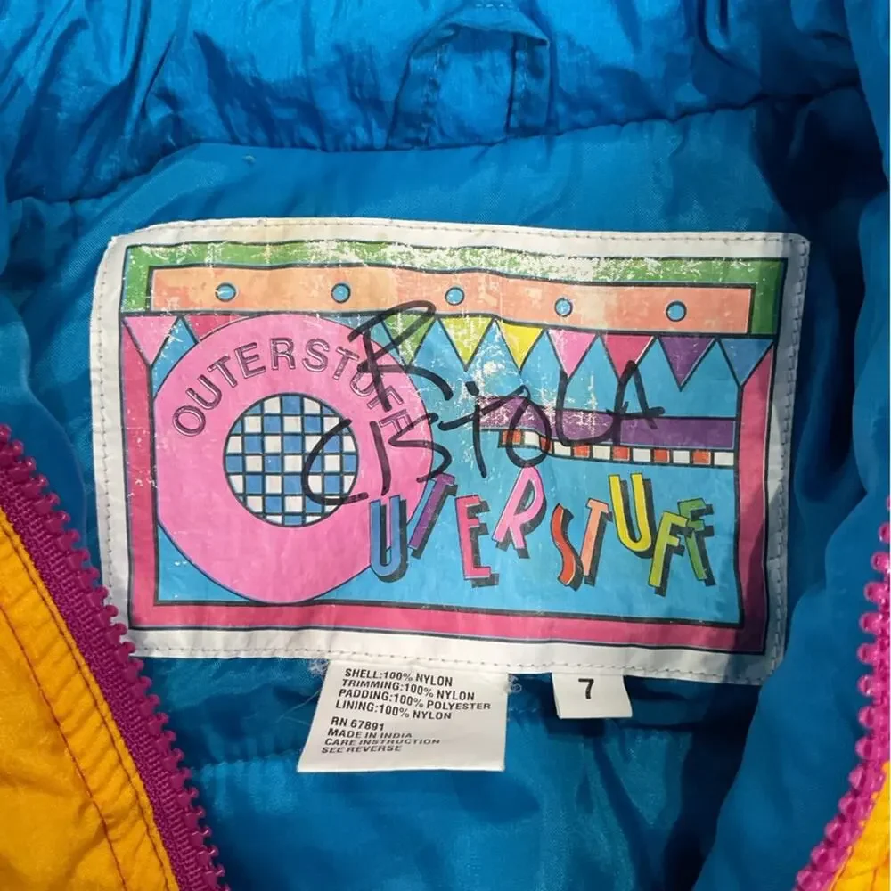 Vintage 90s Outerstuff Kids Puffer Jacket